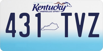 KY license plate 431TVZ