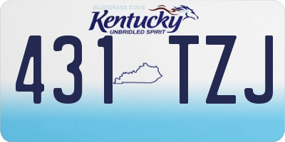 KY license plate 431TZJ