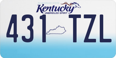 KY license plate 431TZL