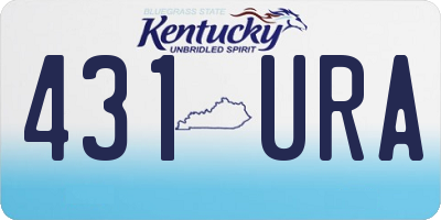 KY license plate 431URA