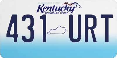 KY license plate 431URT