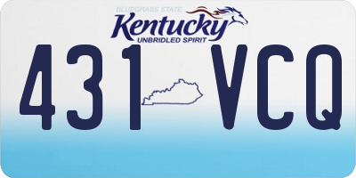 KY license plate 431VCQ