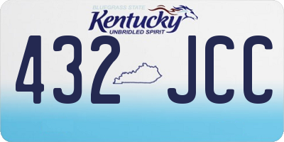 KY license plate 432JCC