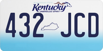 KY license plate 432JCD