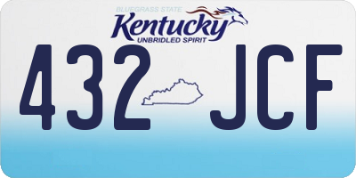 KY license plate 432JCF
