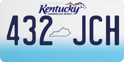 KY license plate 432JCH