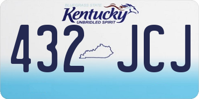 KY license plate 432JCJ