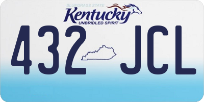 KY license plate 432JCL