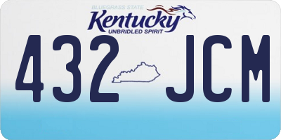 KY license plate 432JCM