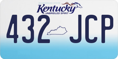 KY license plate 432JCP