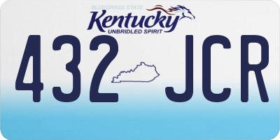 KY license plate 432JCR