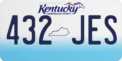 KY license plate 432JES