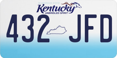 KY license plate 432JFD