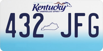 KY license plate 432JFG