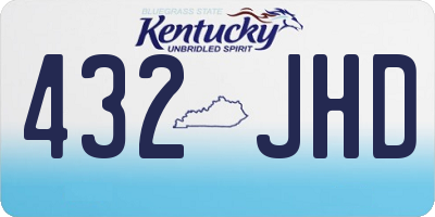 KY license plate 432JHD