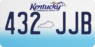 KY license plate 432JJB