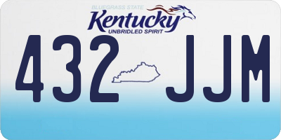 KY license plate 432JJM