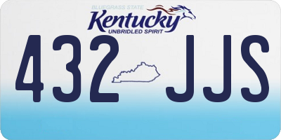 KY license plate 432JJS