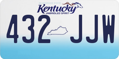 KY license plate 432JJW