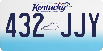 KY license plate 432JJY