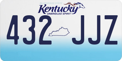 KY license plate 432JJZ