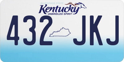 KY license plate 432JKJ