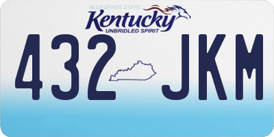 KY license plate 432JKM