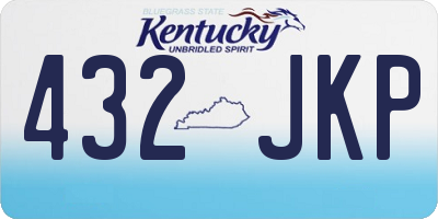 KY license plate 432JKP