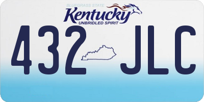 KY license plate 432JLC