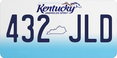 KY license plate 432JLD