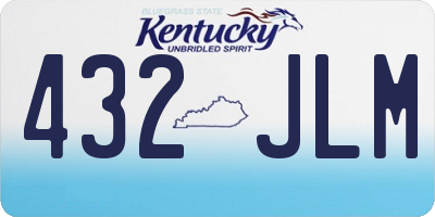 KY license plate 432JLM