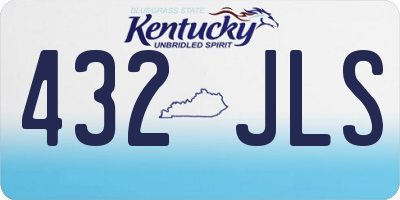 KY license plate 432JLS