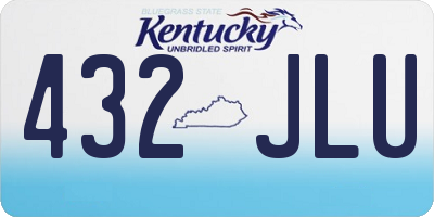 KY license plate 432JLU