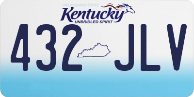 KY license plate 432JLV