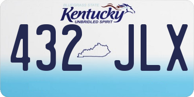 KY license plate 432JLX