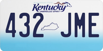 KY license plate 432JME