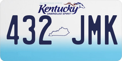 KY license plate 432JMK