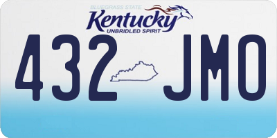 KY license plate 432JMO