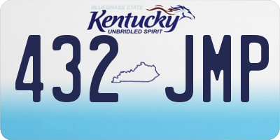KY license plate 432JMP
