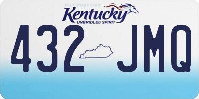 KY license plate 432JMQ