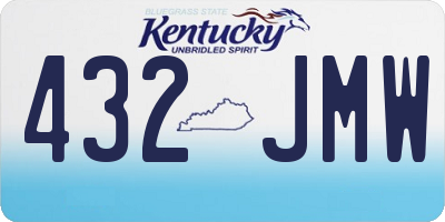 KY license plate 432JMW