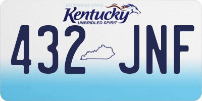 KY license plate 432JNF