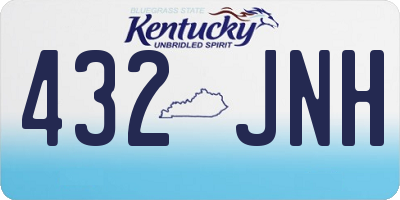 KY license plate 432JNH