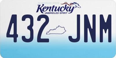 KY license plate 432JNM