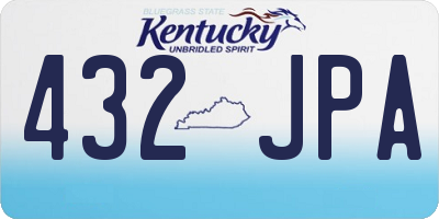 KY license plate 432JPA