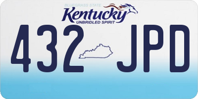KY license plate 432JPD