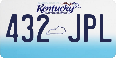 KY license plate 432JPL