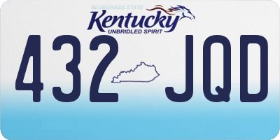 KY license plate 432JQD