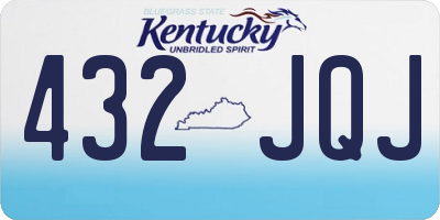 KY license plate 432JQJ