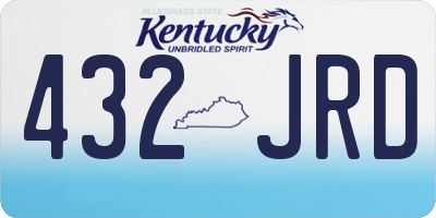KY license plate 432JRD
